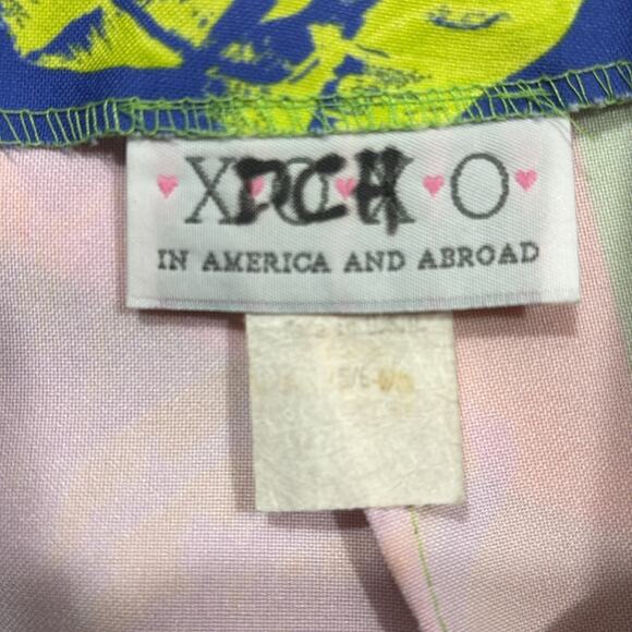 XOXO Floral Print Colorful Neon Mini Skirt - Picture 4 of 4